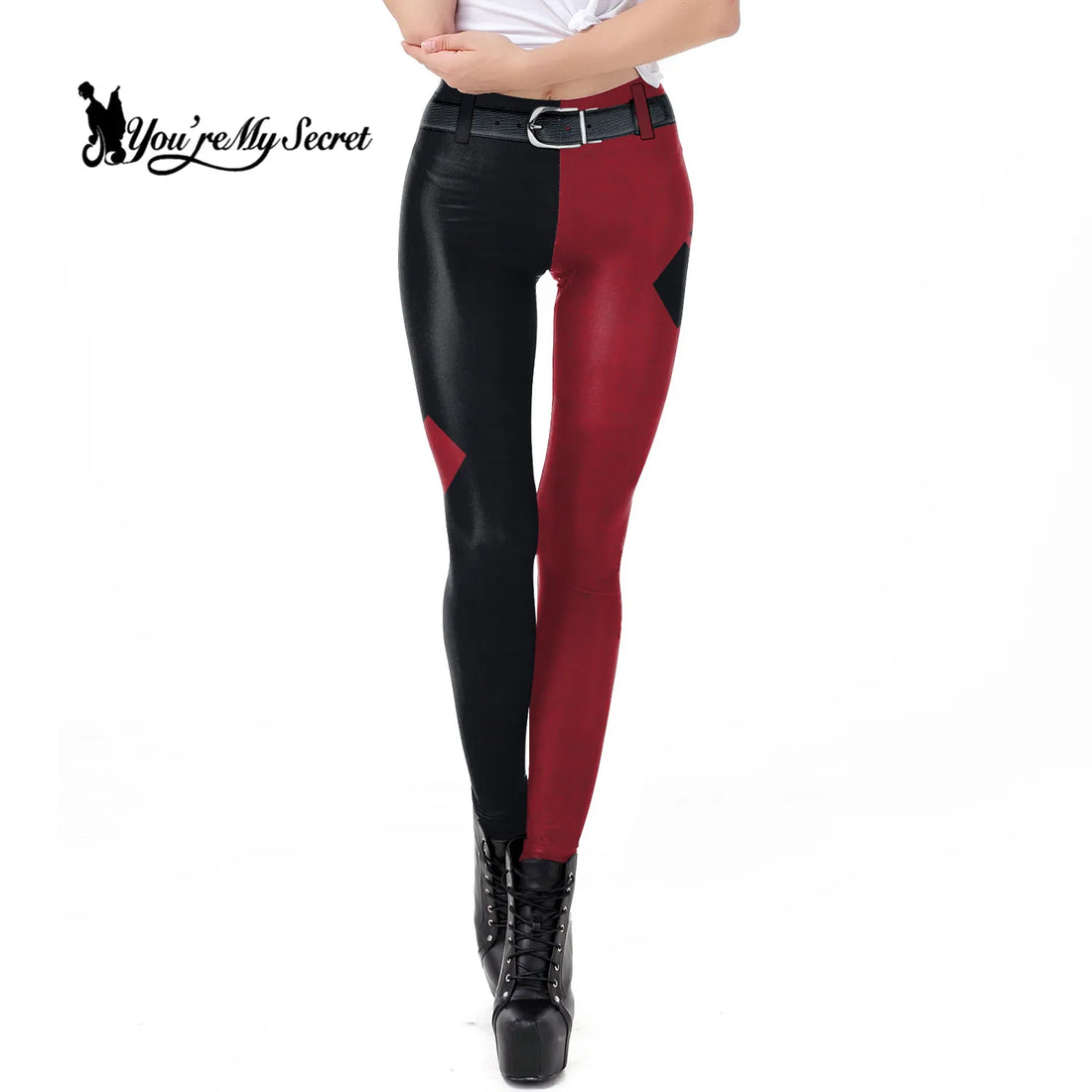[You're My Secret] WomenDeadpool Cosplay Pattern Coloring Print Pants