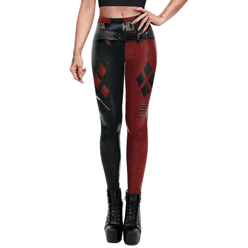 [You're My Secret] WomenDeadpool Cosplay Pattern Coloring Print Pants
