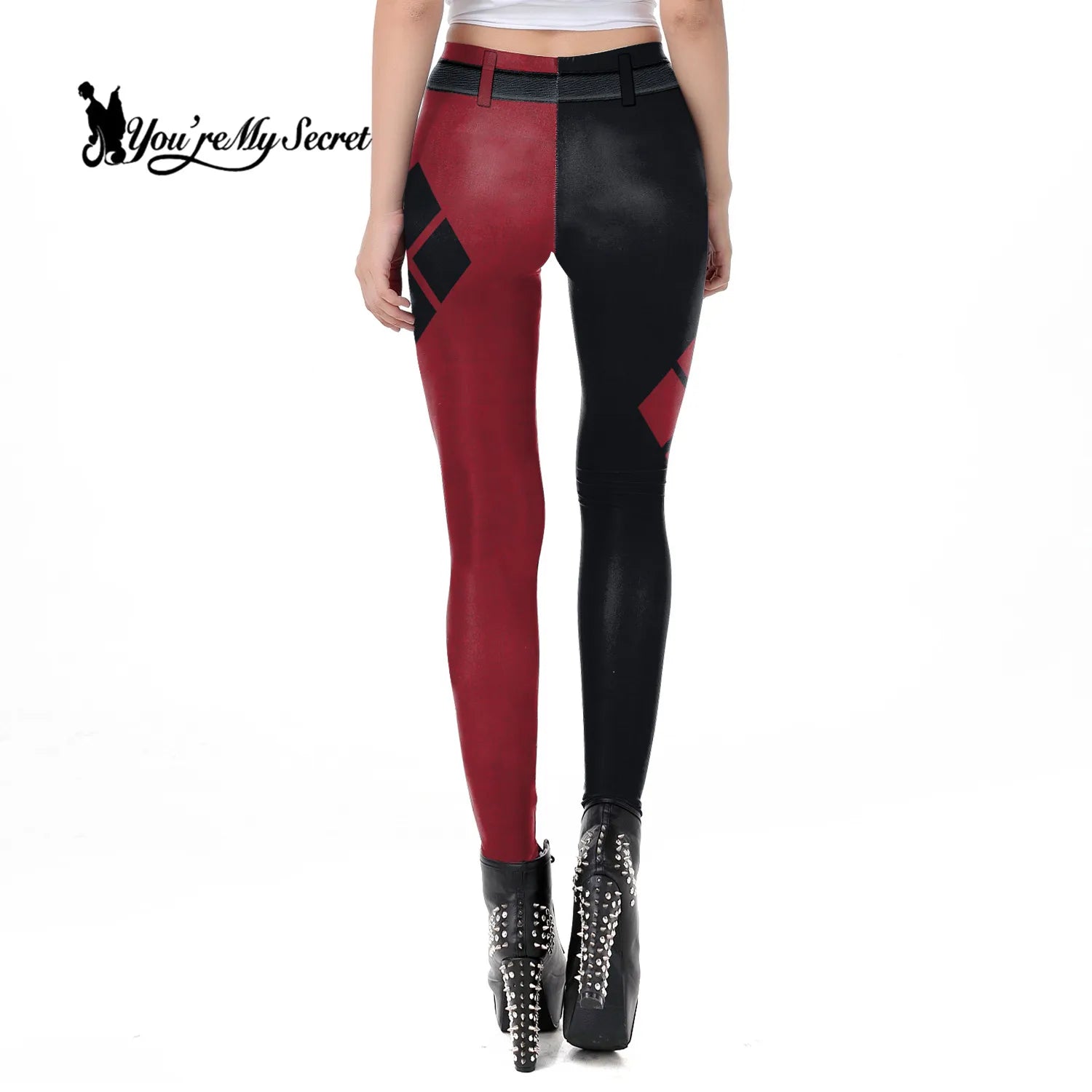 [You're My Secret] WomenDeadpool Cosplay Pattern Coloring Print Pants
