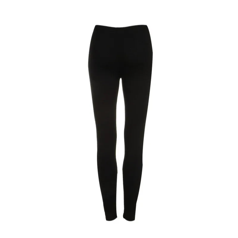 Black Punk Ripped Torn Slashed Cut Striped Leggings Pants Gothic Club