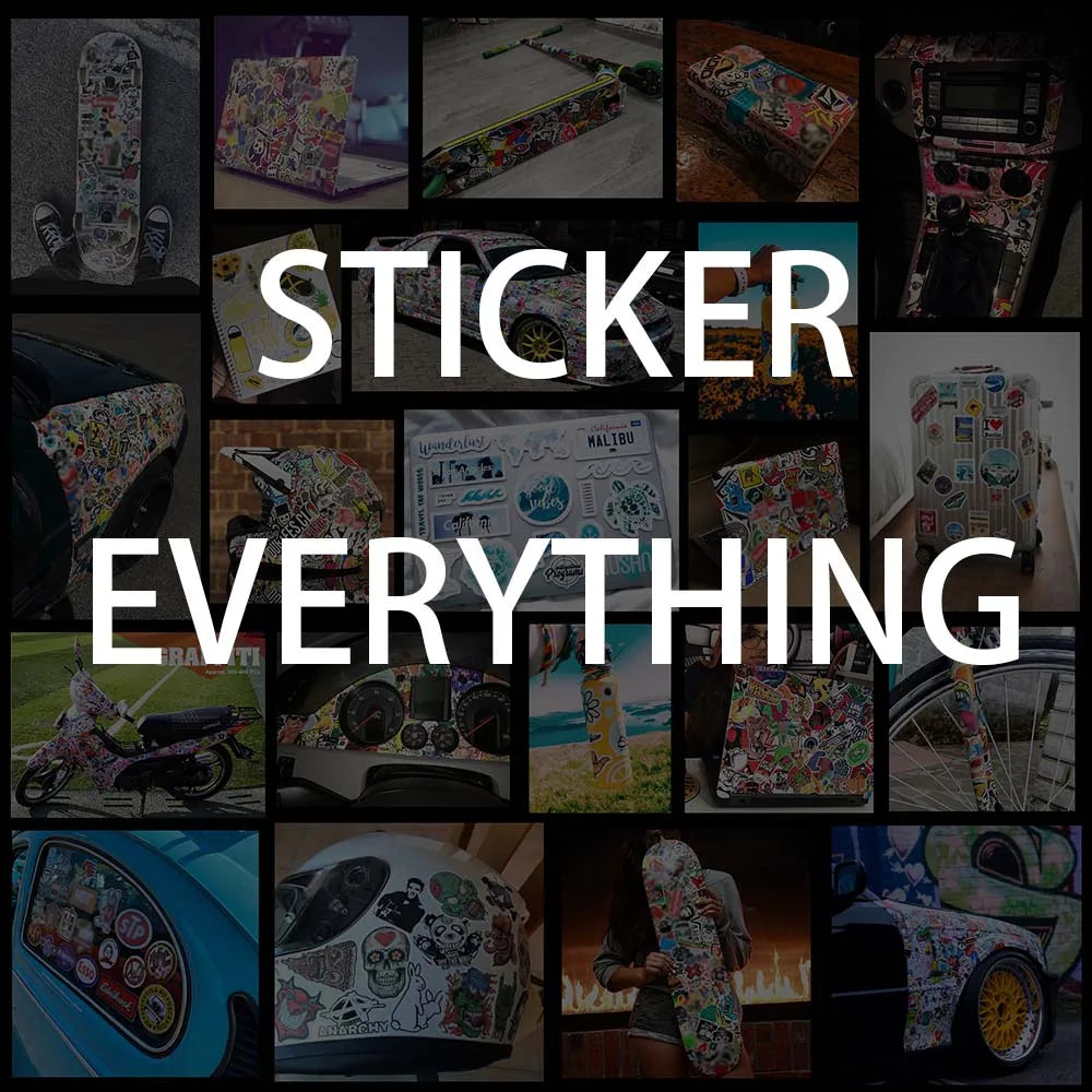 50pcs Cool Demon Lucifer Gothic Stickers Scrapbooking Fridge Laptop