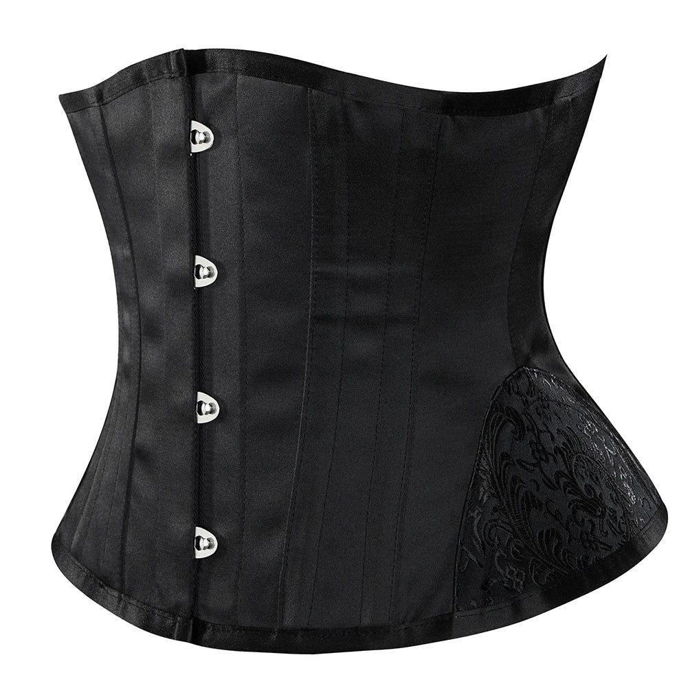 Gothic Corsets and Bustiers Steampunk Corset Top Short Torso Corset
