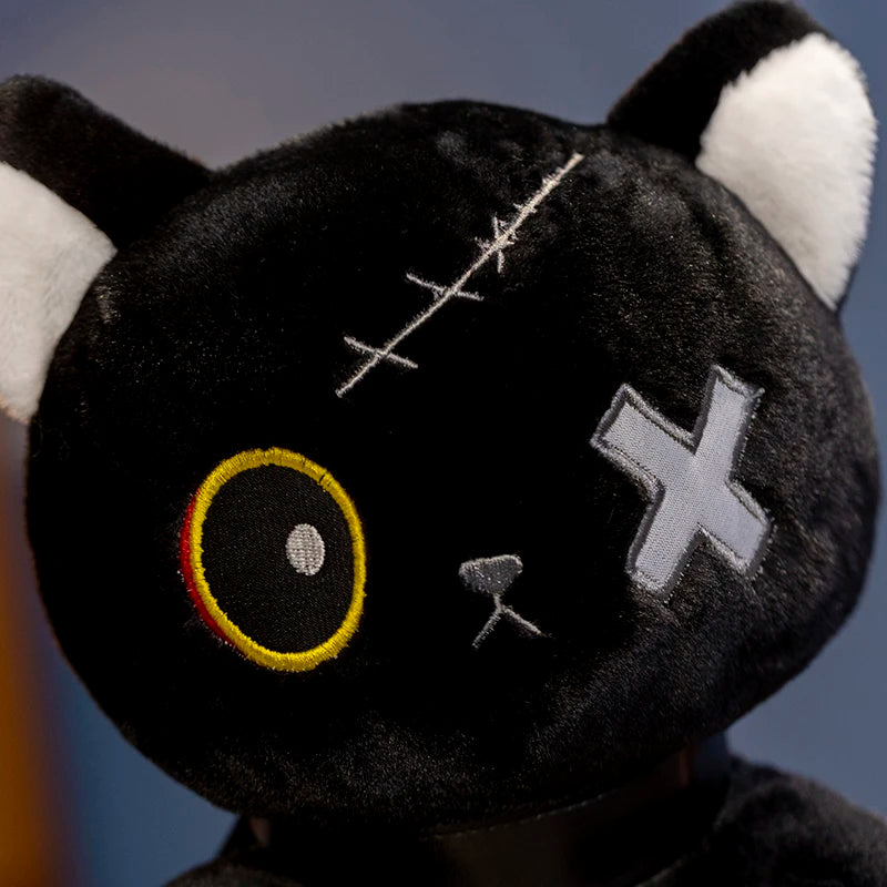 Reborn Cat Plush Toys Stuffed Dark Series Gothic Lolita Animals Doll