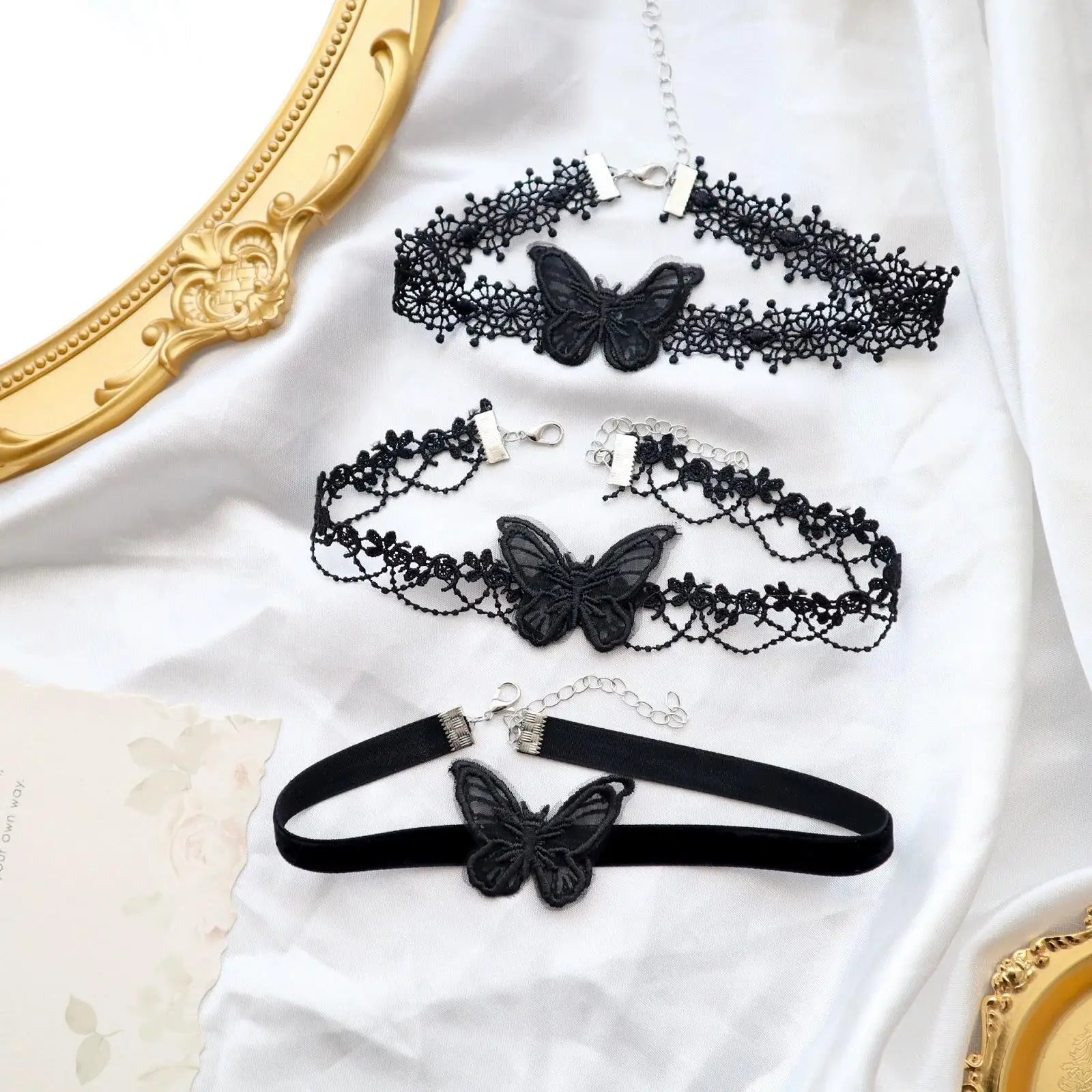 Lady Chokers Leaf Tassel Women Neck Jewelry Accessory Girl Lace Gothic
