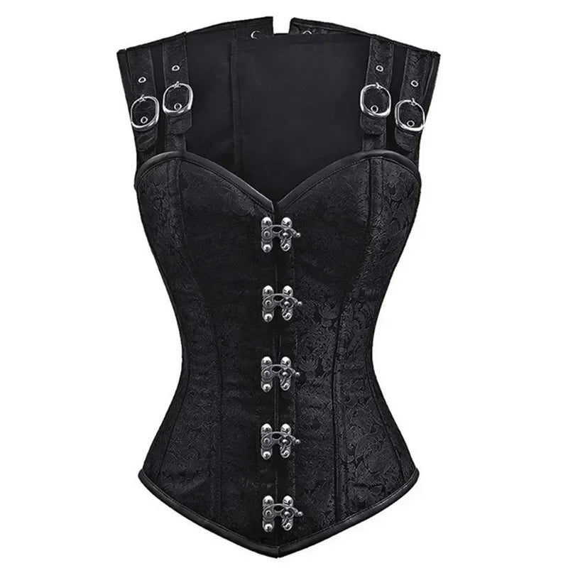 Steampunk Corset Top Sexy Women Shoulder Straps Gothic Bustier Corsets