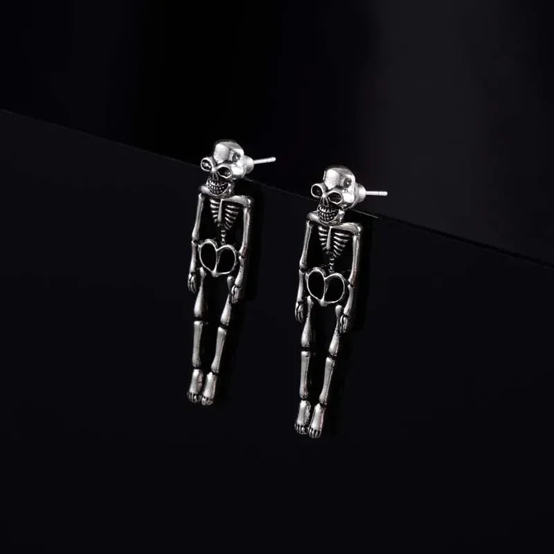 New Halloween Skull Skeleton Drop Earrings for Women Fashion Trend