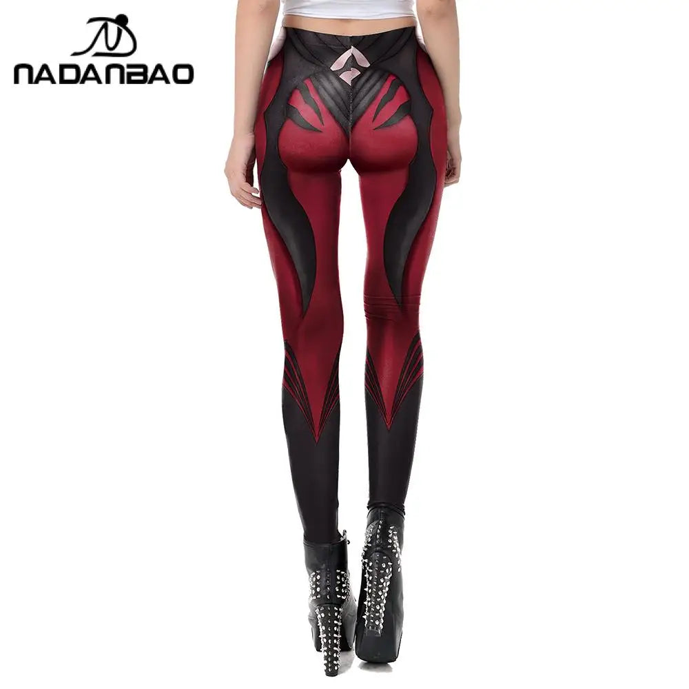 NADANBAO Women Leggings Gothic Style Anime Printed High Quality