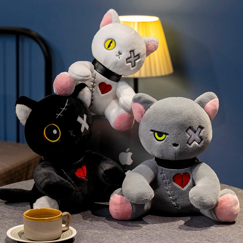Reborn Cat Plush Toys Stuffed Dark Series Gothic Lolita Animals Doll
