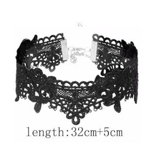 Lady Chokers Leaf Tassel Women Neck Jewelry Accessory Girl Lace Gothic