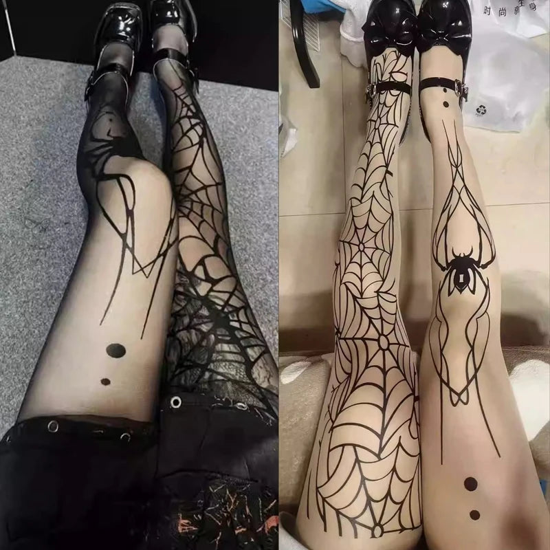 Gothic Vintage Dark Fishnet Tights Stocking Women Emo Alternative Sexy