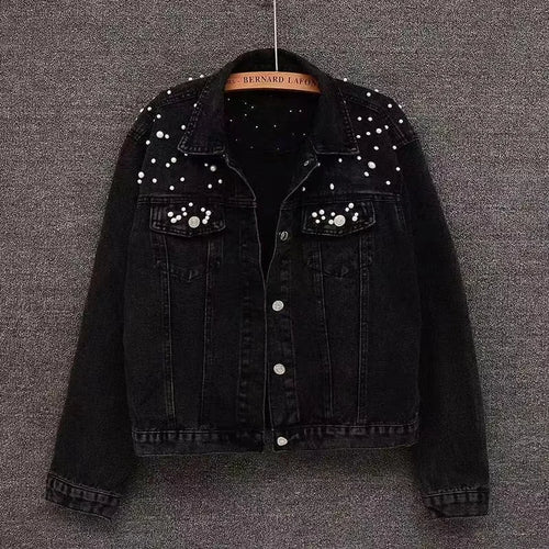 Black Pearl Customized Wedding Denim Jacket Til Death Do Us Part