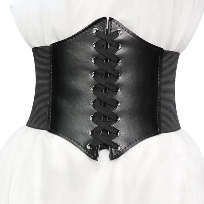Black Body Shapewear Women Gothic Clothing Underbust Waist Cincher
