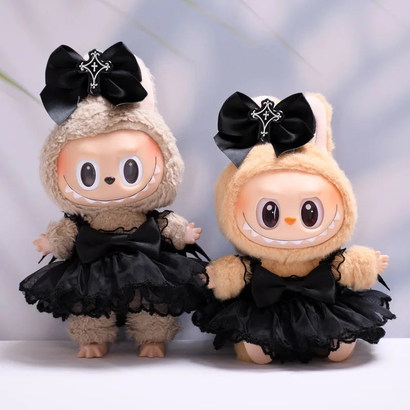 Labubu Clothes Fashion Gothic Style Skirt For Labubu Doll Clothes