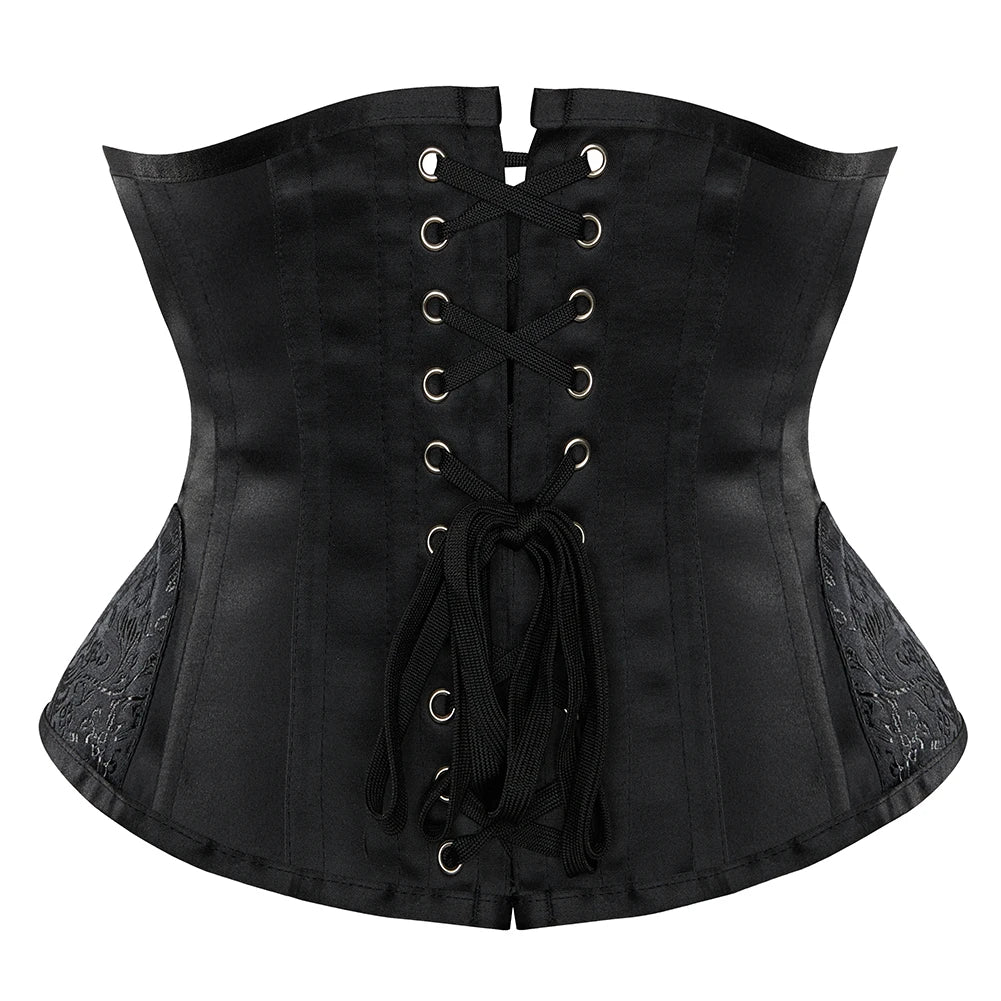Gothic Corsets and Bustiers Steampunk Corset Top Short Torso Corset