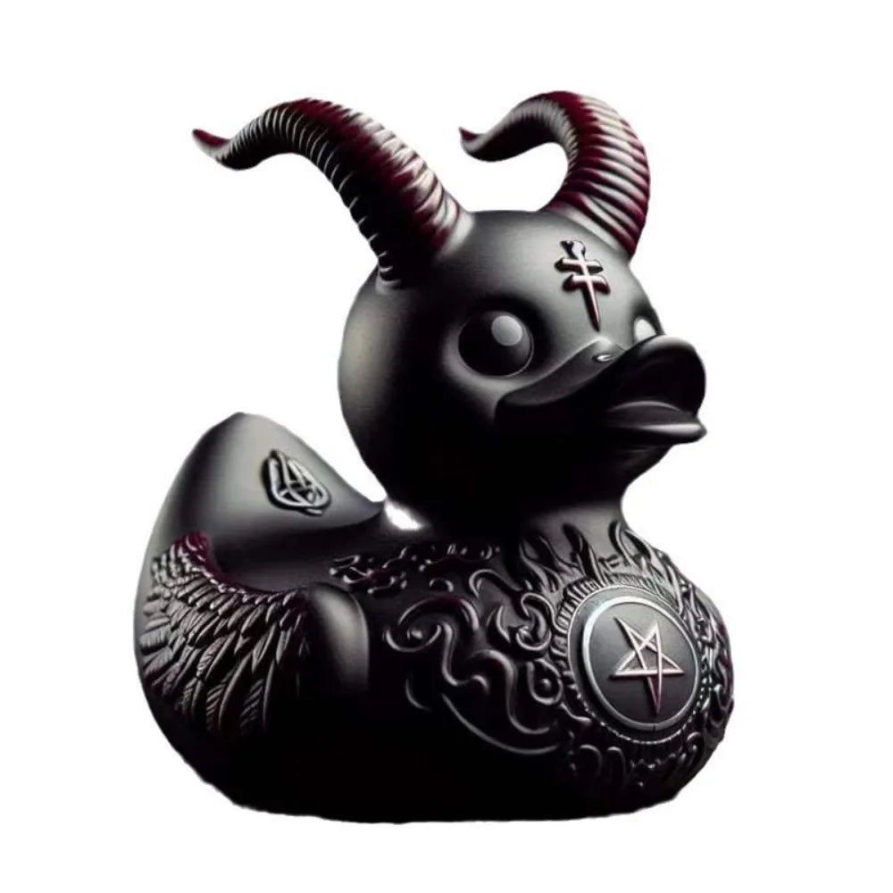 Duck Gothic punk duck, novelty duck decorated with Halloween