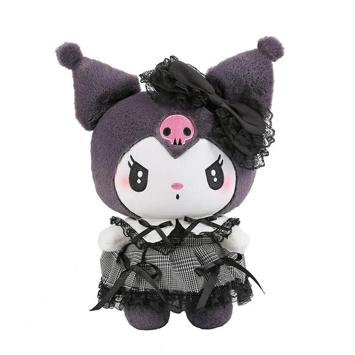Sanrio Black Kuromi Mymelody Plush Stuffed Dolls Kawaii Cartoon Sofa