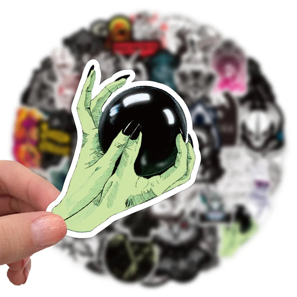 50pcs Cool Demon Lucifer Gothic Stickers Scrapbooking Fridge Laptop
