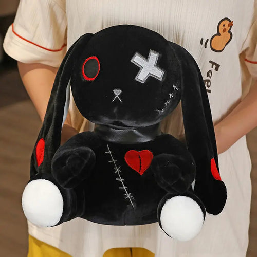 Spooky Gothic Bunny Stuffed Crazy Rabbit Plush Toys, Spooky Gothic