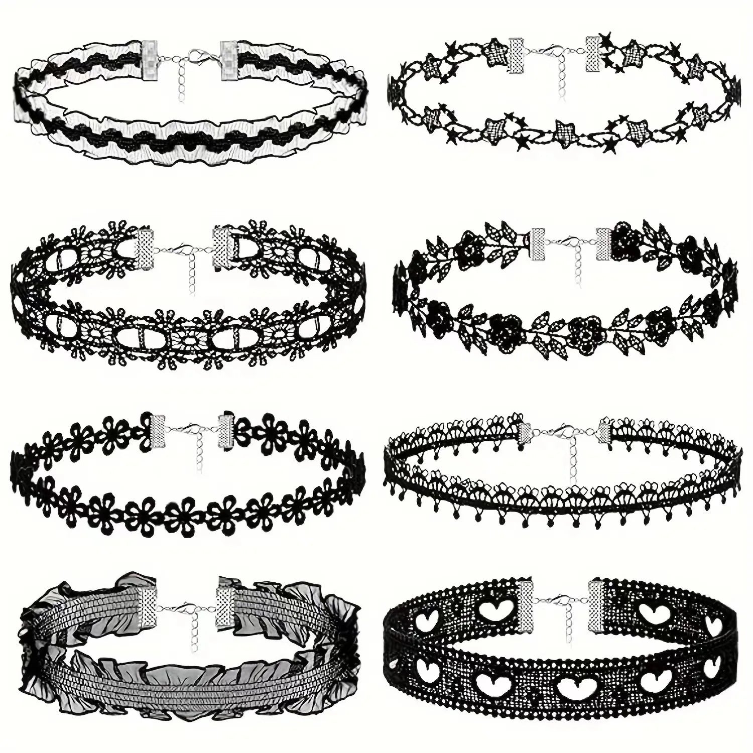 Lady Chokers Leaf Tassel Women Neck Jewelry Accessory Girl Lace Gothic