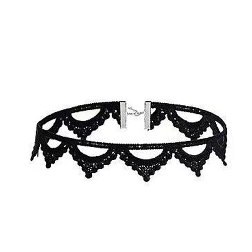 Lady Chokers Leaf Tassel Women Neck Jewelry Accessory Girl Lace Gothic