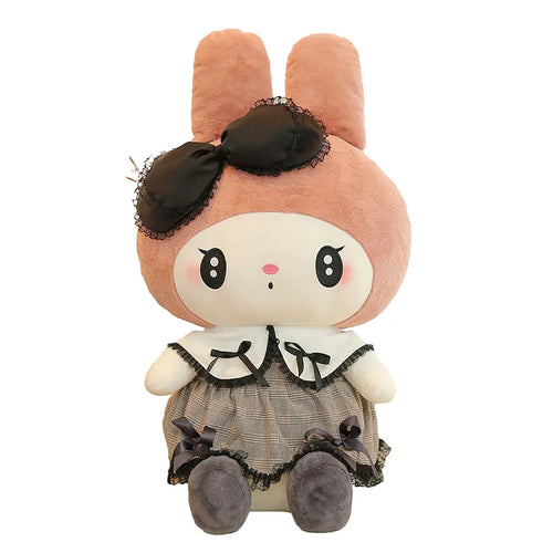 Sanrio Black Kuromi Mymelody Plush Stuffed Dolls Kawaii Cartoon Sofa