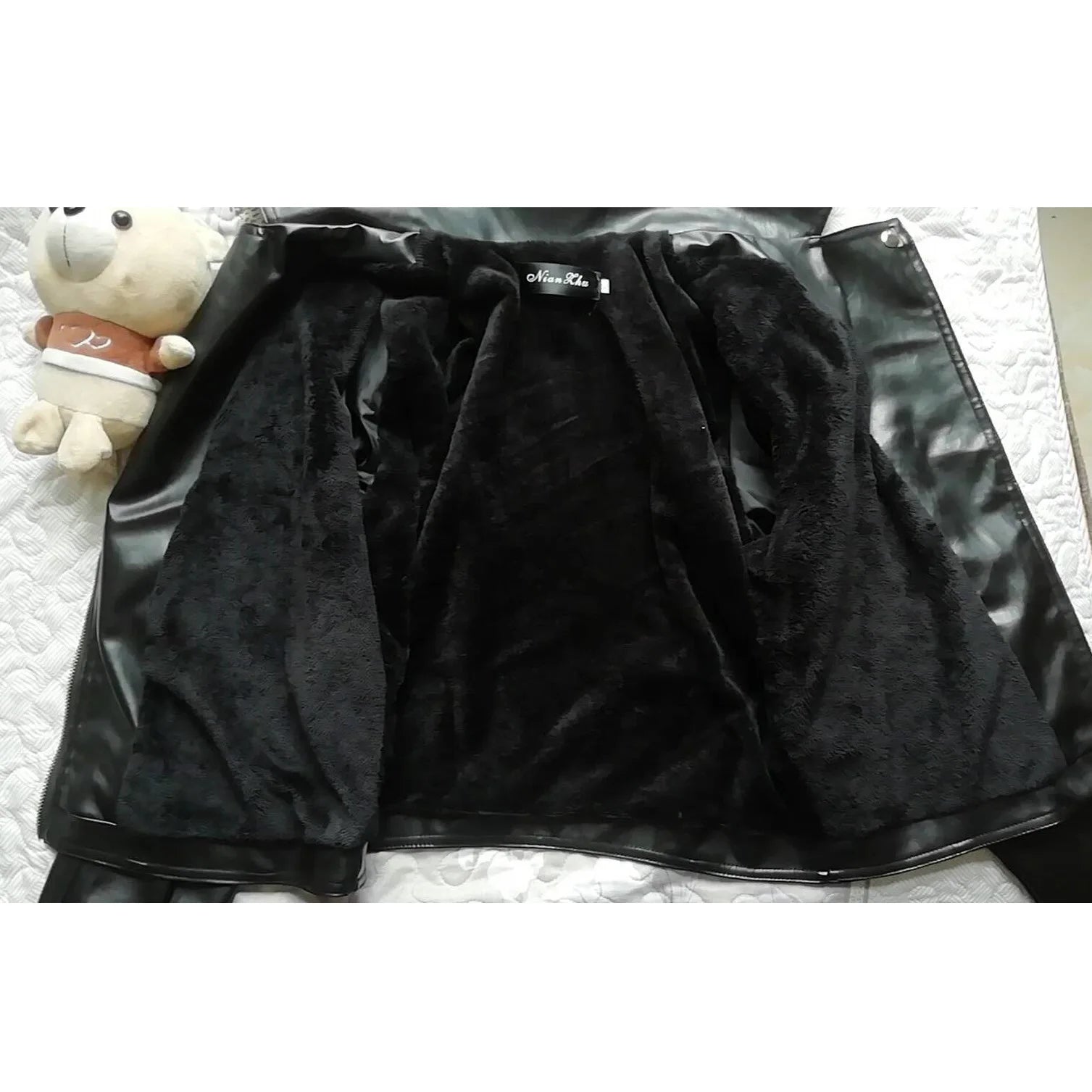 Fall Women Short Black PU Jacket Gothic Punk Style Fashion Motorcycle