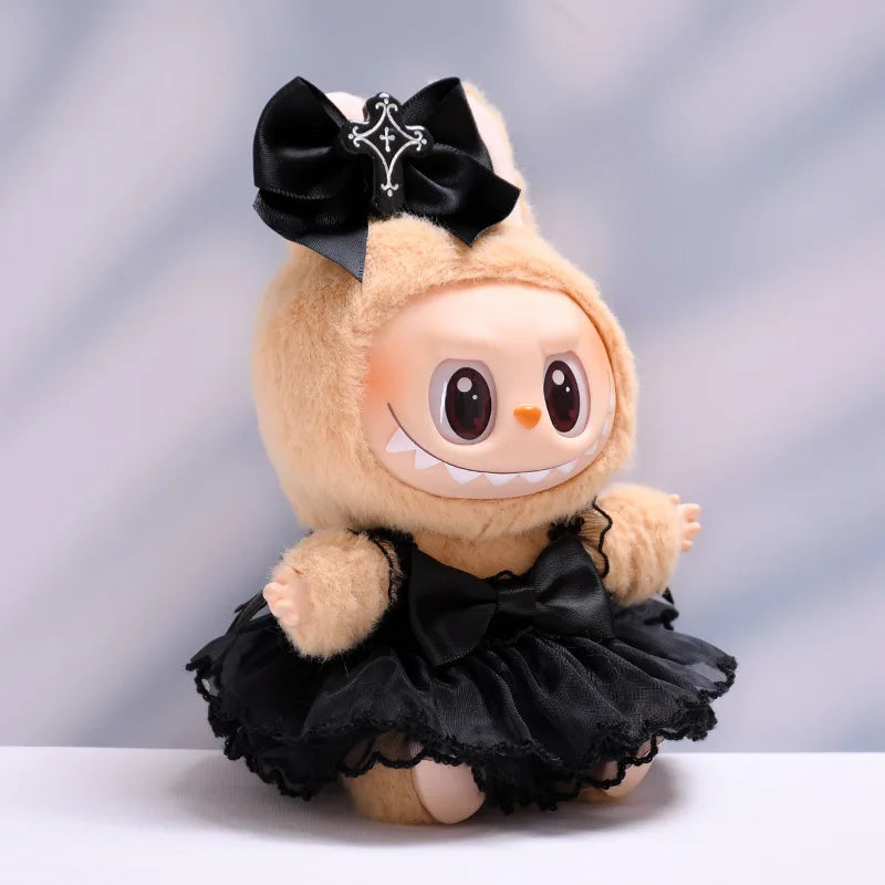 Labubu Clothes Fashion Gothic Style Skirt For Labubu Doll Clothes