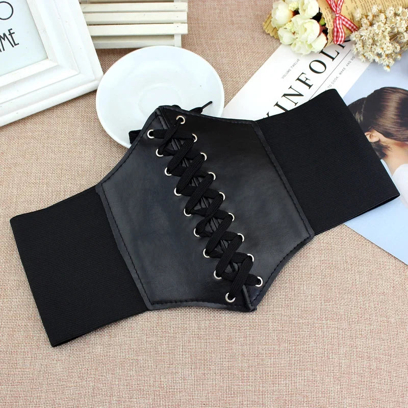Black Body Shapewear Women Gothic Clothing Underbust Waist Cincher