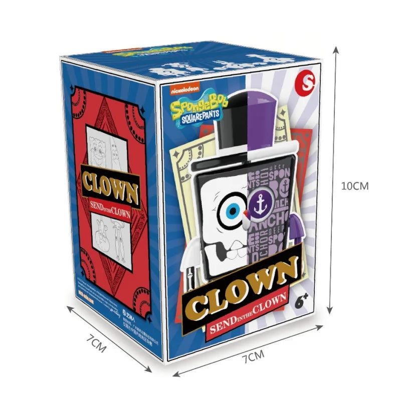 Cartoon SpongeBob Gothic Joker Block Assembly Blind Box Patrick Model