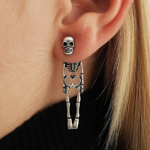 New Halloween Skull Skeleton Drop Earrings for Women Fashion Trend