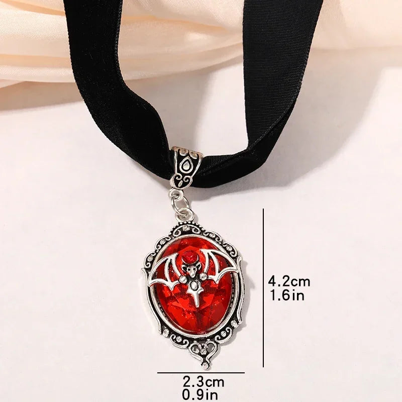 Punk Goth Black Velvet Choker Necklaces Gothic Style Rope Women Neck