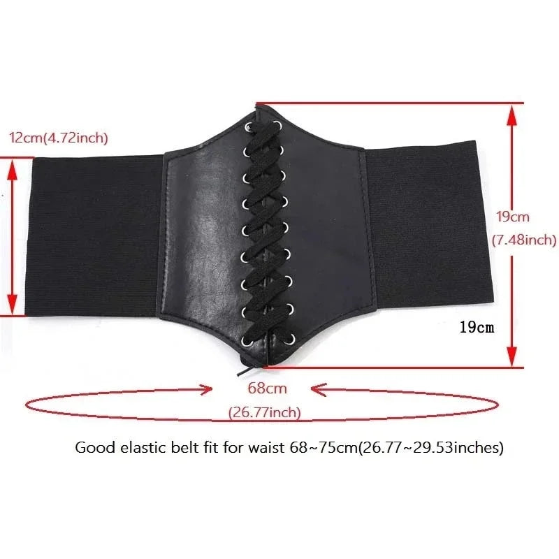 Black Body Shapewear Women Gothic Clothing Underbust Waist Cincher