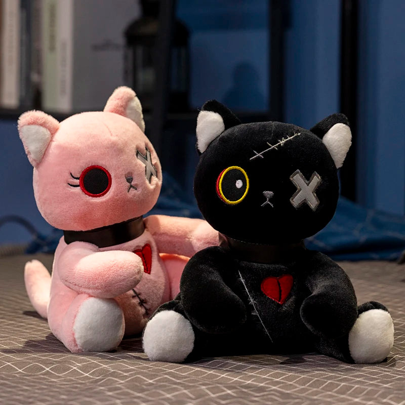 Reborn Cat Plush Toys Stuffed Dark Series Gothic Lolita Animals Doll