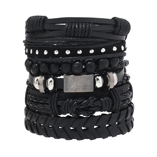 Fashion Bracelet Viking  Bracelet For Men Hand Bracelets Woven Skull
