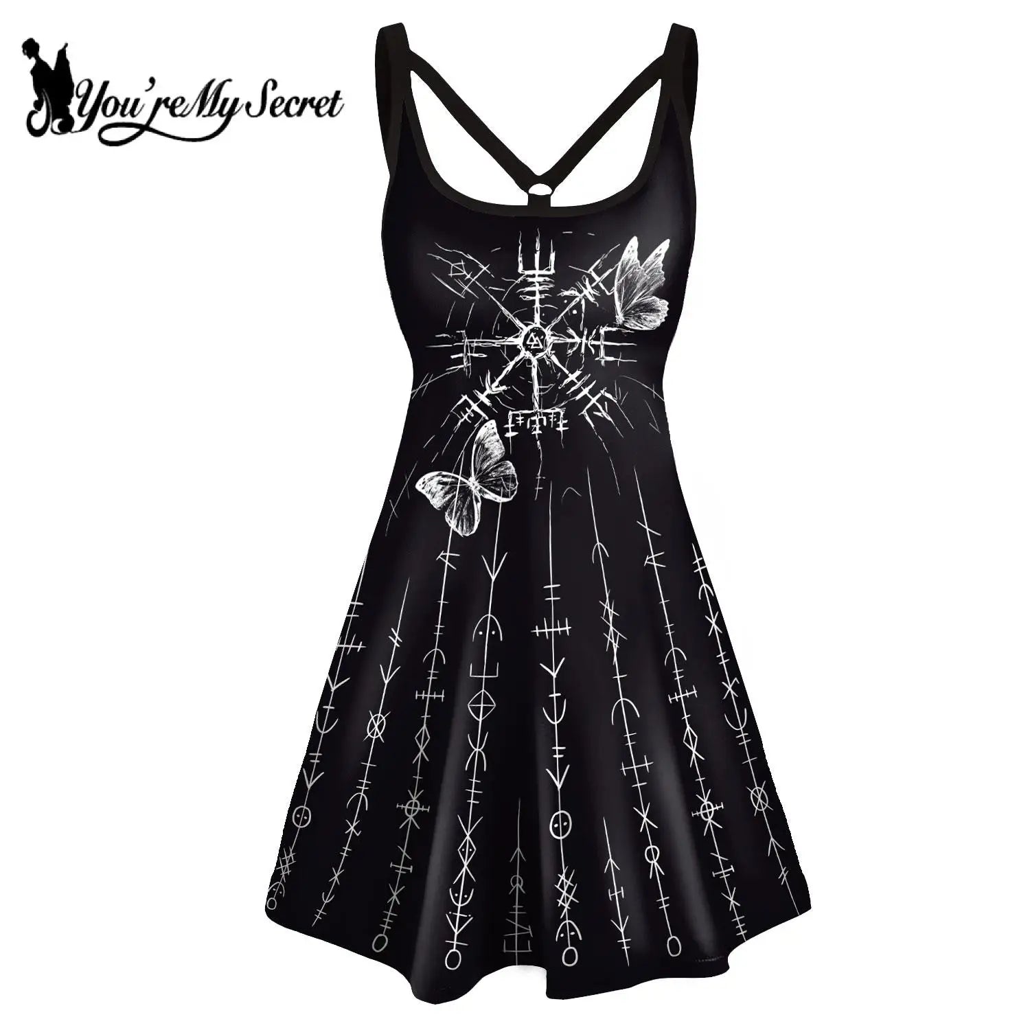 [You're My Secret] Summer Halloween Party Dresses for Women Goth