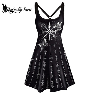 [You're My Secret] Summer Halloween Party Dresses for Women Goth