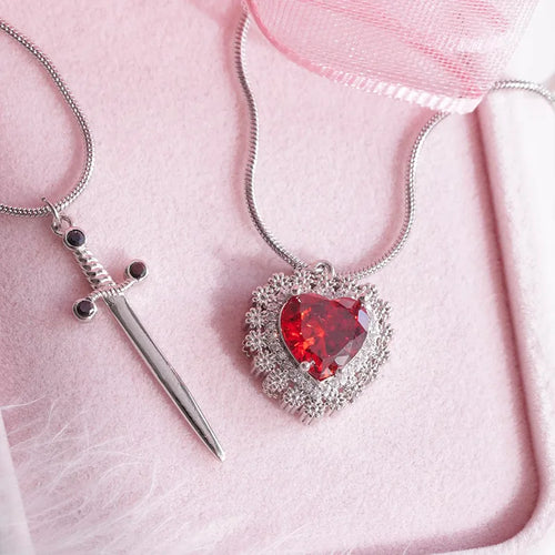 Gothic Punk One Arrow Through The Heart Creative Two Color Couple