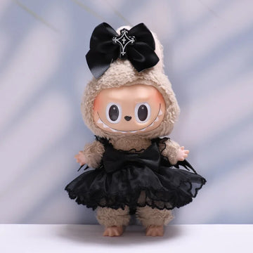 Labubu Clothes Fashion Gothic Style Skirt For Labubu Doll Clothes