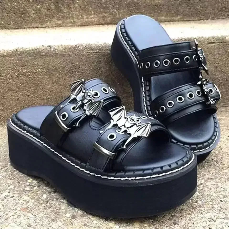 Metal Decoration Women Slippers Designer Summer Sandals Buckles