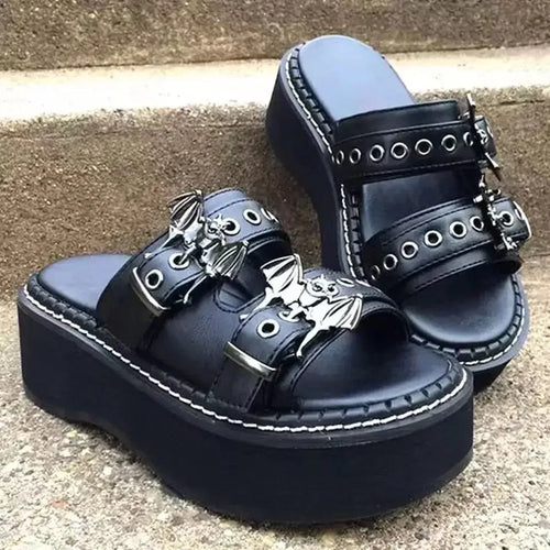 Metal Decoration Women Slippers Designer Summer Sandals Buckles