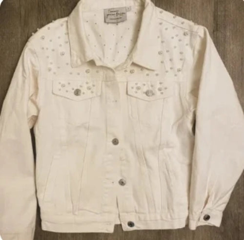 Black Pearl Customized Wedding Denim Jacket Til Death Do Us Part