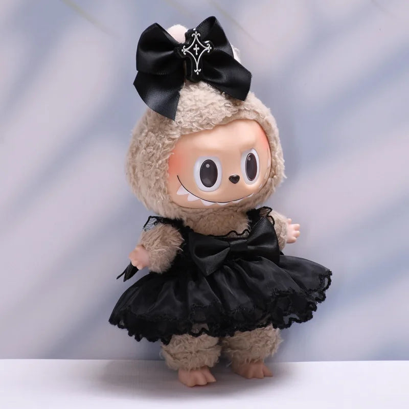 Labubu Clothes Fashion Gothic Style Skirt For Labubu Doll Clothes
