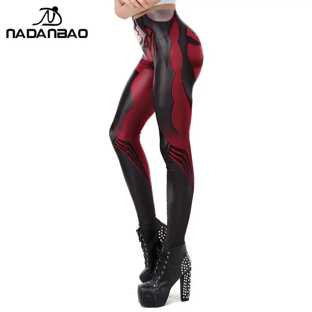 NADANBAO Women Leggings Gothic Style Anime Printed High Quality