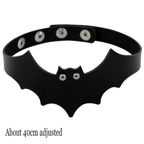 Woman Black Punk Choker Collar Necklace Sexy PU Leather Heart Lock Key