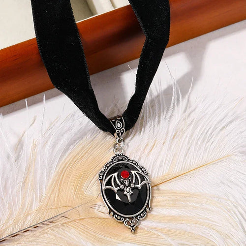 Punk Goth Black Velvet Choker Necklaces Gothic Style Rope Women Neck