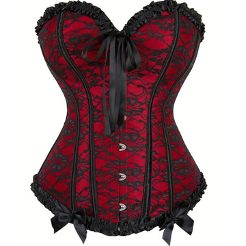 Sexy Gothic Corsets and Bustiers Top Overbust Corset Belt Slimming