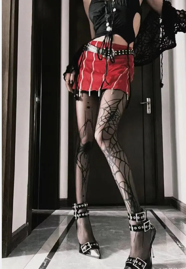 Gothic Vintage Dark Fishnet Tights Stocking Women Emo Alternative Sexy