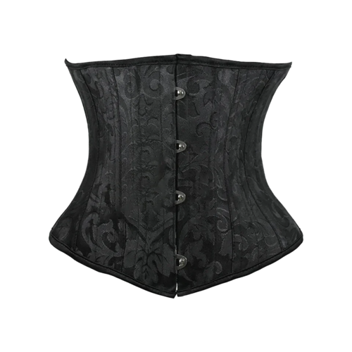 Underbust White Black Corset Woman Belt Plus Size Top Short Steel