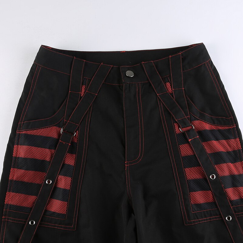 Baggy Pants Women Punk Style | Gothic Pants Chains | Goth Pants Chains