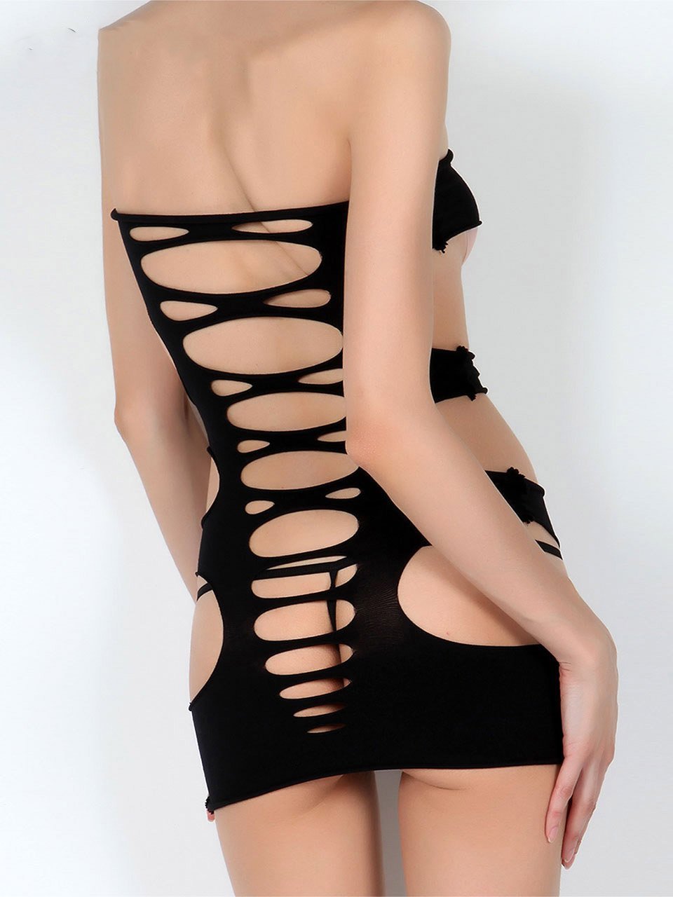 Solid Cutout Bodystocking